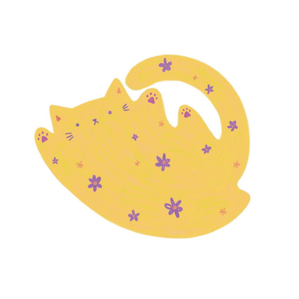 Buttercup Purrenial Bloom Sticker