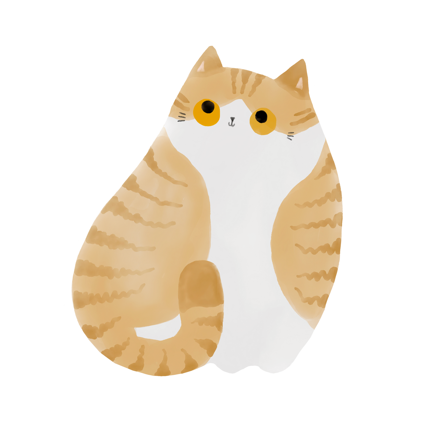 Fat Cat 2 Sticker