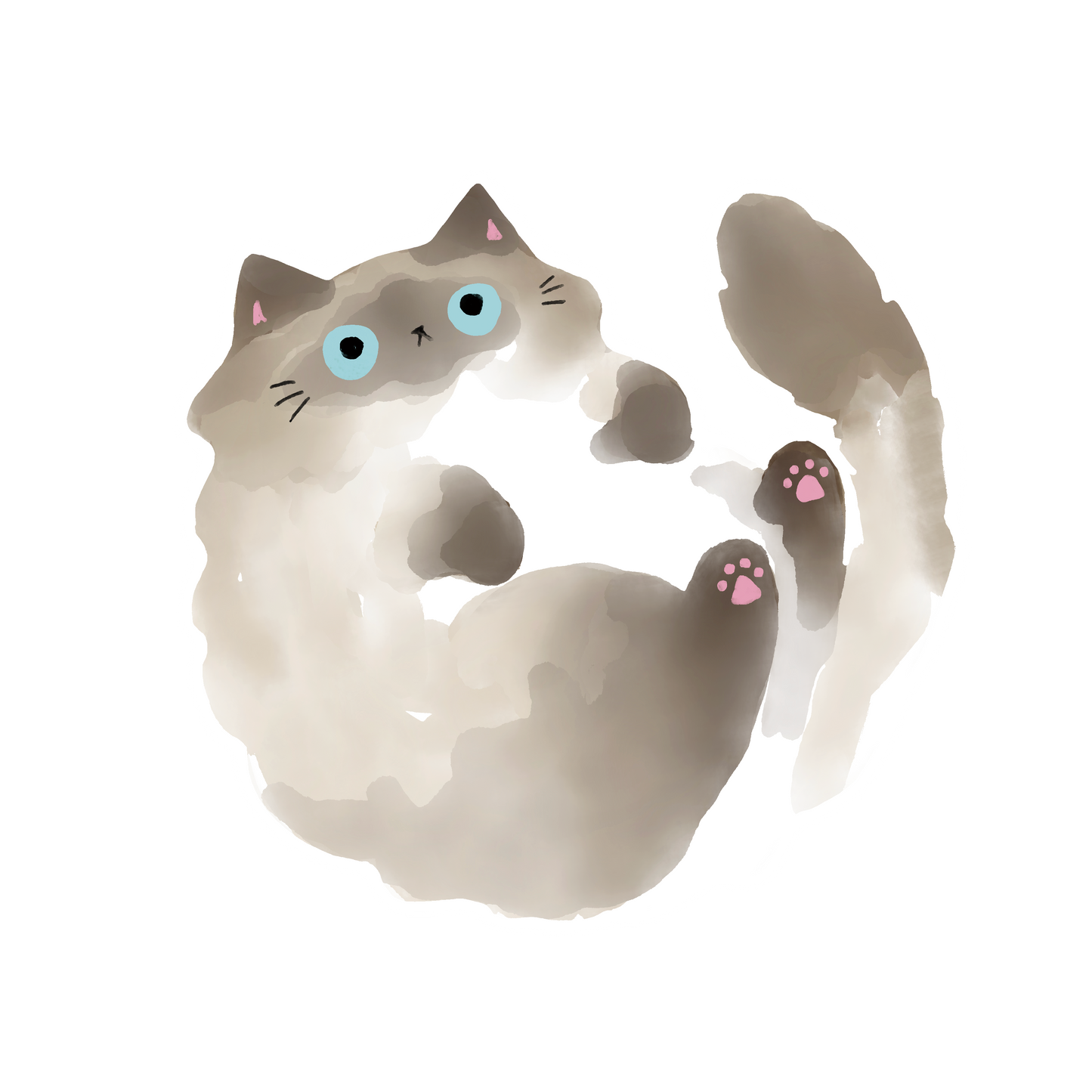 Fat Cat 1 Sticker