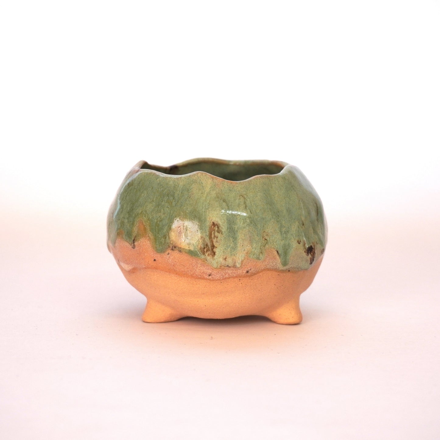 Turquoise Blobby Pot