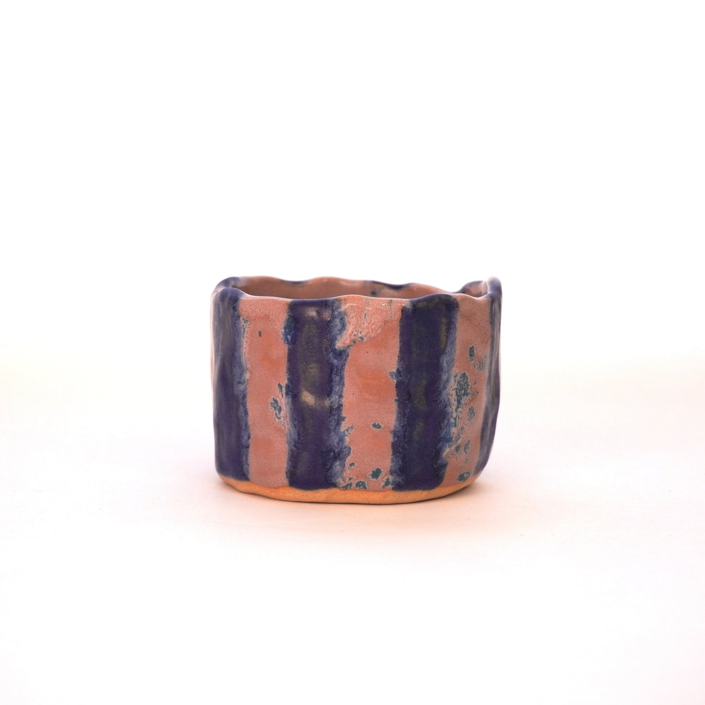 Blue Stripey Pot 2