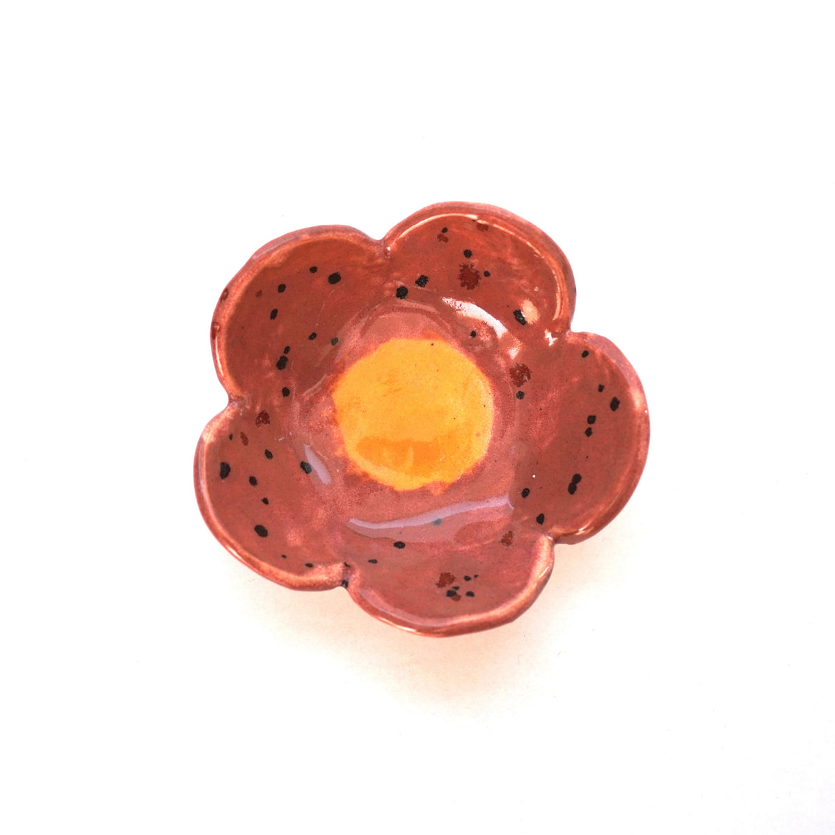 Daisy Trinket Dish (coral)