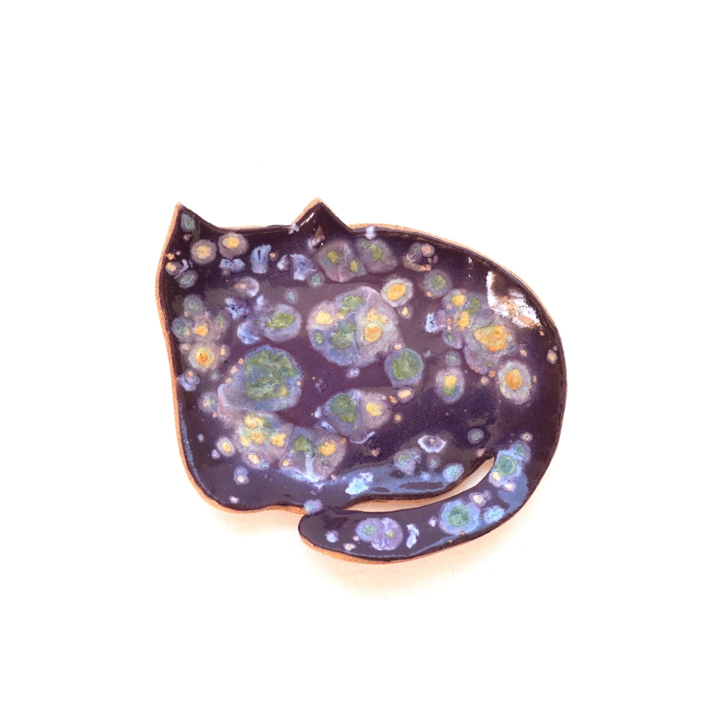 Cat Trinket Dish (purple)