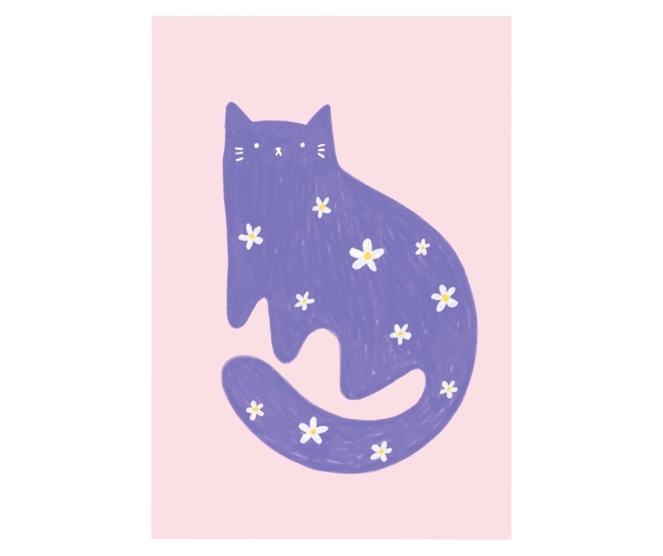 Mauve Purrenial Bloom (Print)
