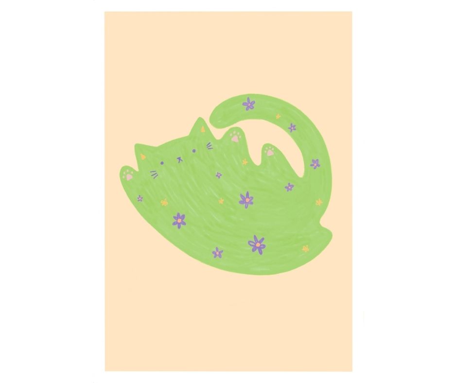 Lime Purrenial Bloom (Print)