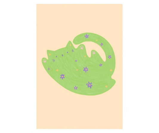 Lime Purrenial Bloom (Print)