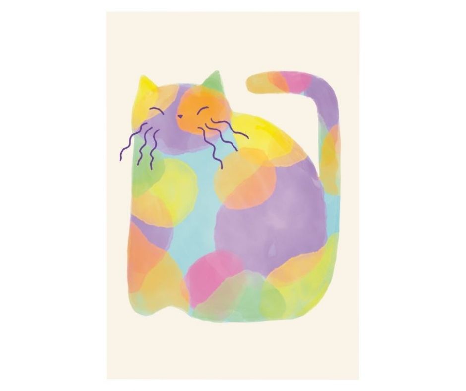 Watercolour Cats I (Print)