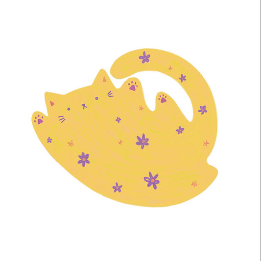 Buttercup Purrenial Bloom Sticker