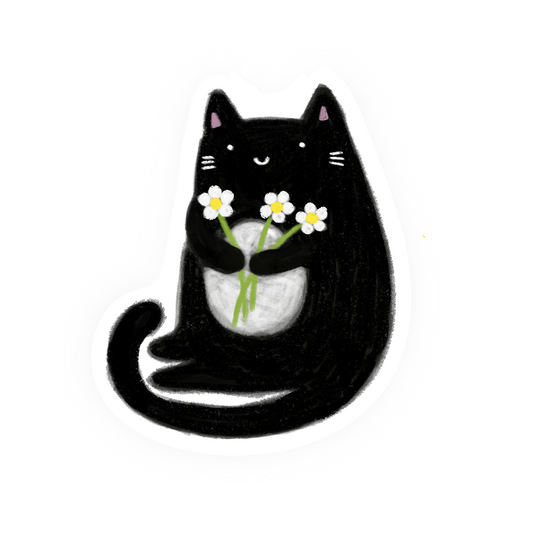 Daisy Cat Sticker