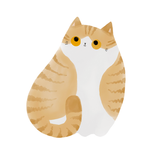 Fat Cat 2 Sticker