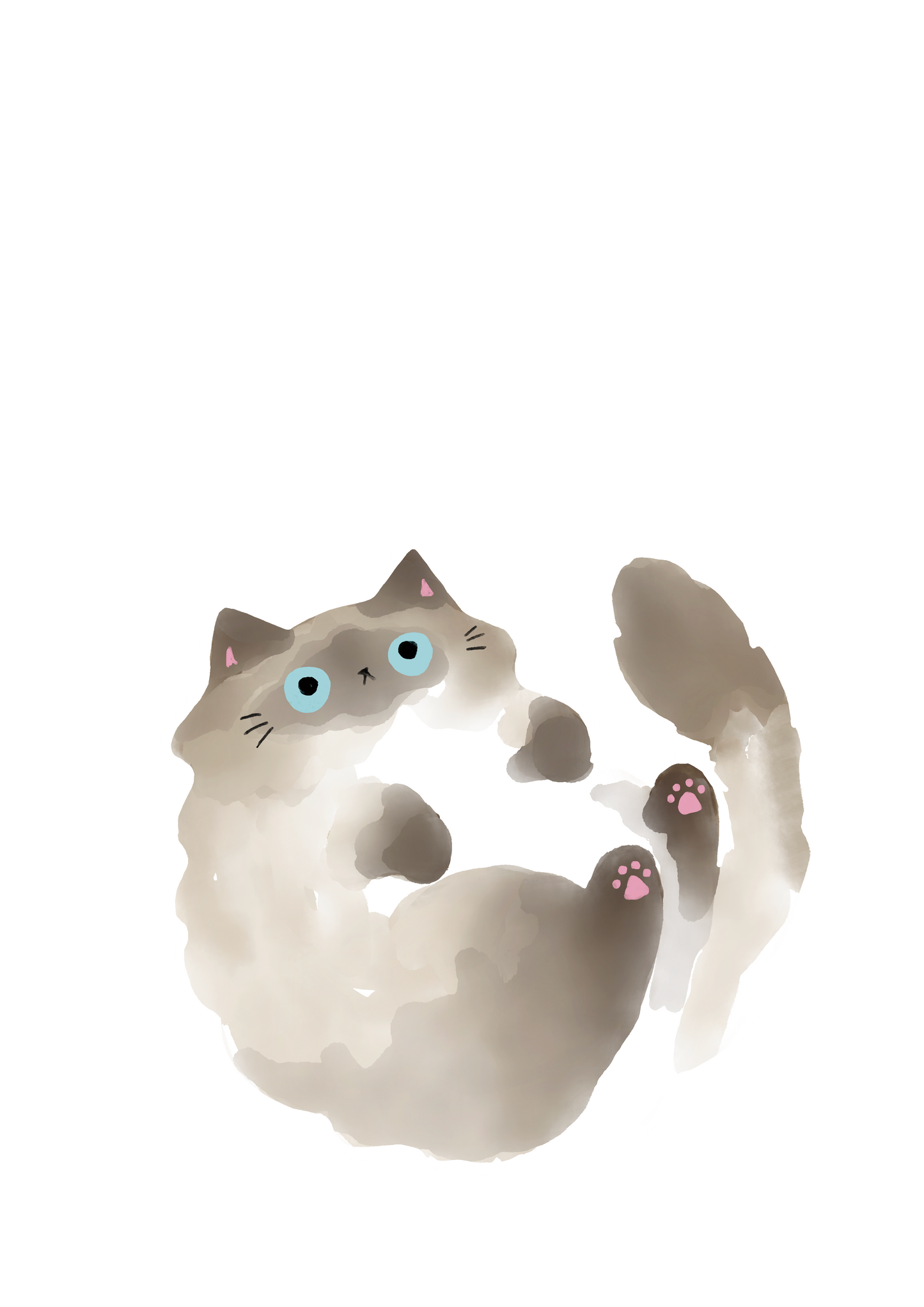Fat Cat 1 Sticker