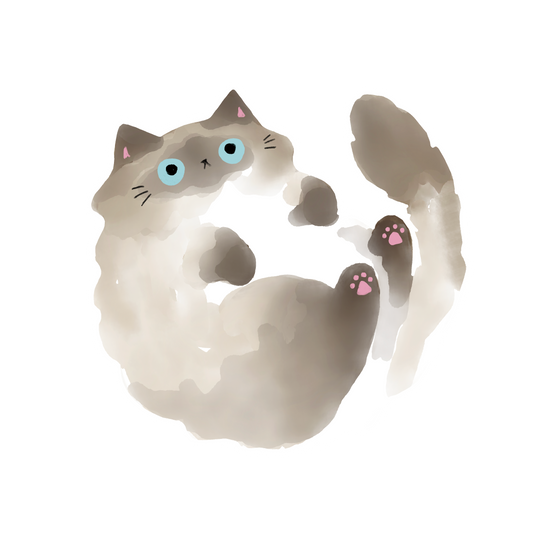 Fat Cat 1 Sticker