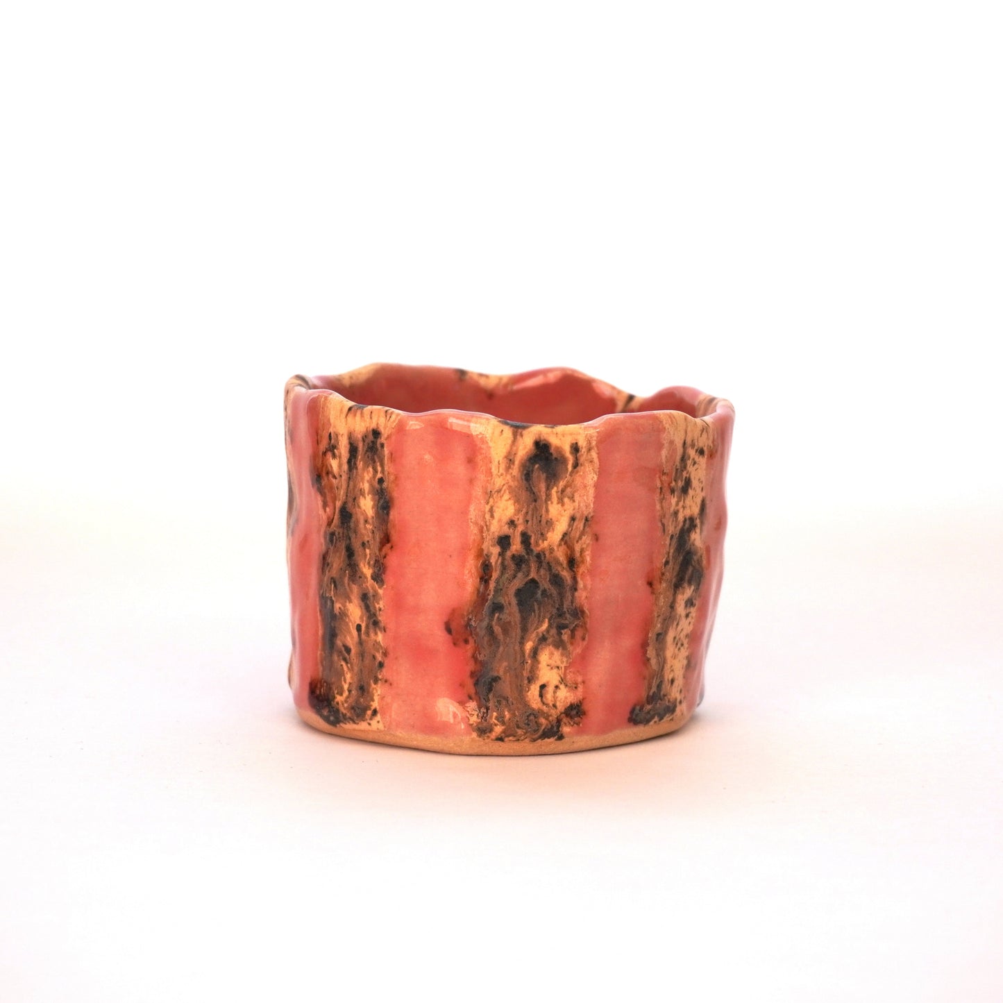 Pink Stripey Pot 2