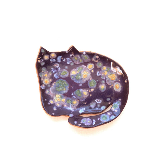 Cat Trinket Dish (purple)