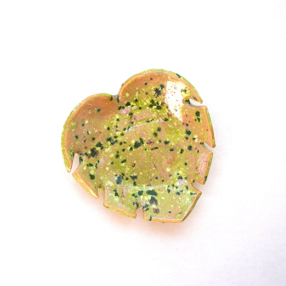 Lime Monstera Trinket Dish 2