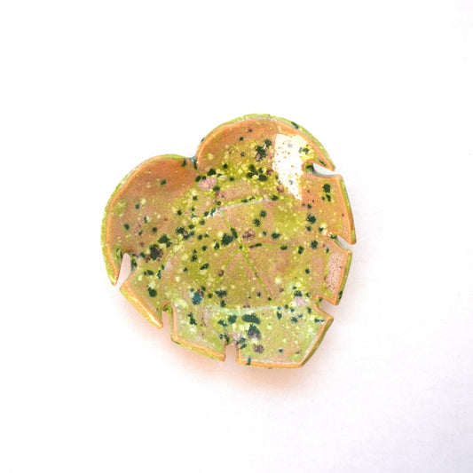 Lime Monstera Trinket Dish 2