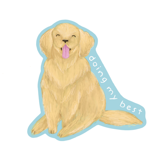 Doing My Best Sticker