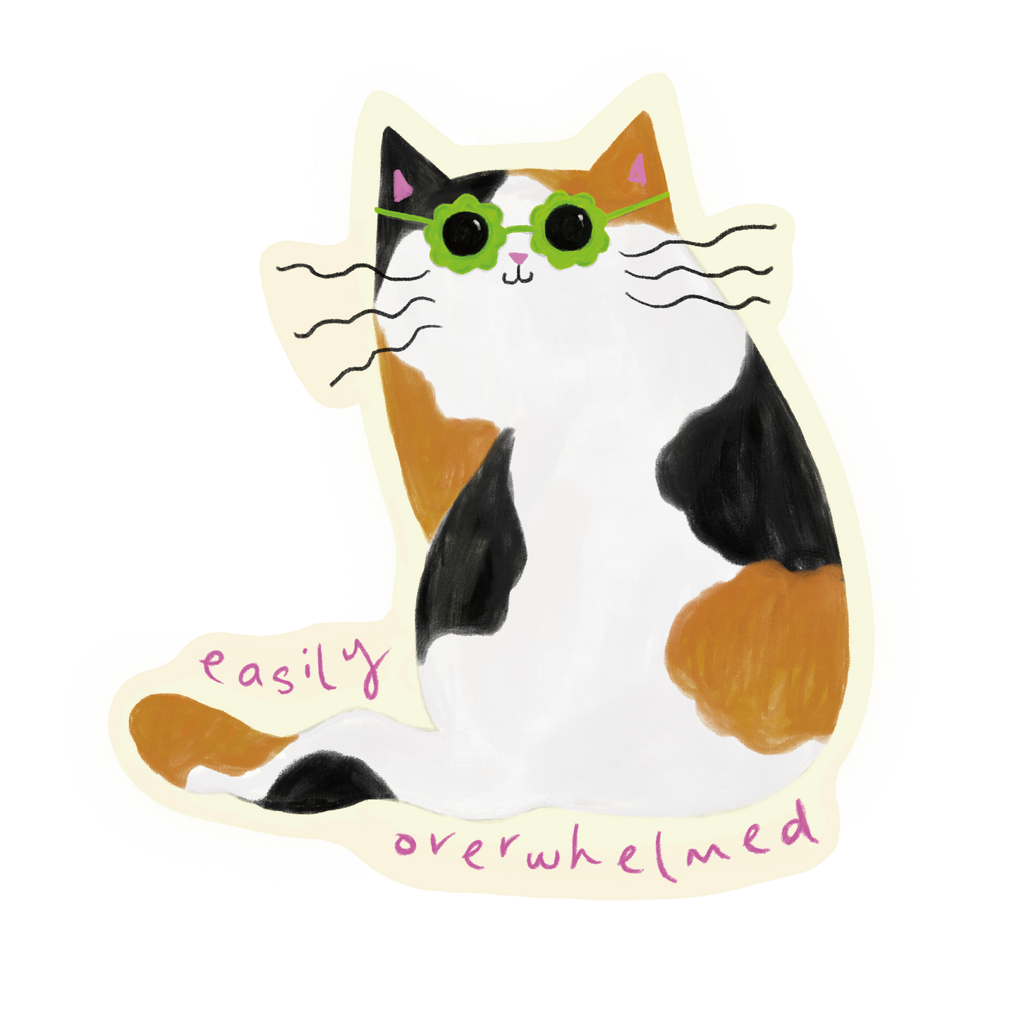 Easily Overwhelmed Sticker