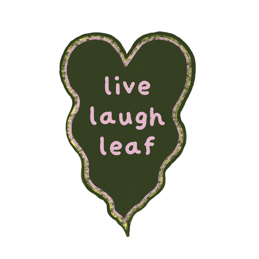 Live Laugh Leaf Sticker