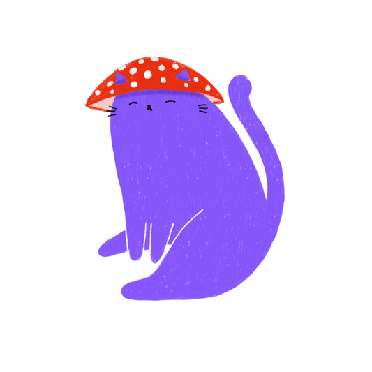Mushroom Cat Sticker