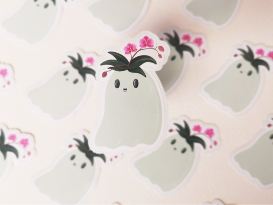 Phalaenopsis Orchid Plant Ghost Sticker