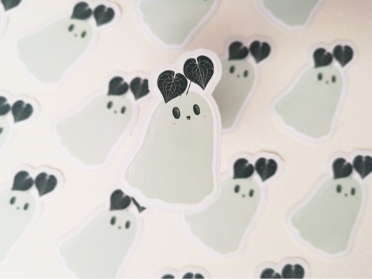Anthurium Clarinervium Plant Ghost Sticker