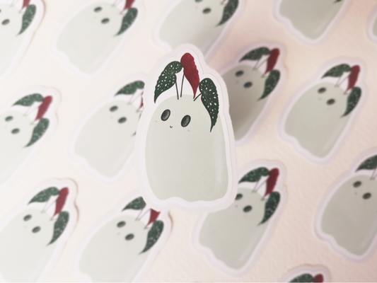 Begonia Maculata Plant Ghost Sticker