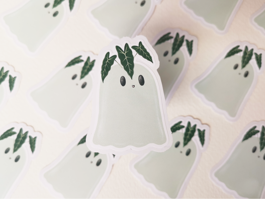 Alocasia Frydek Plant Ghost Sticker